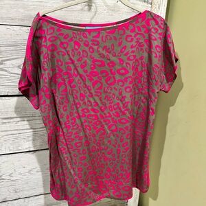 Short sleeve print blouse